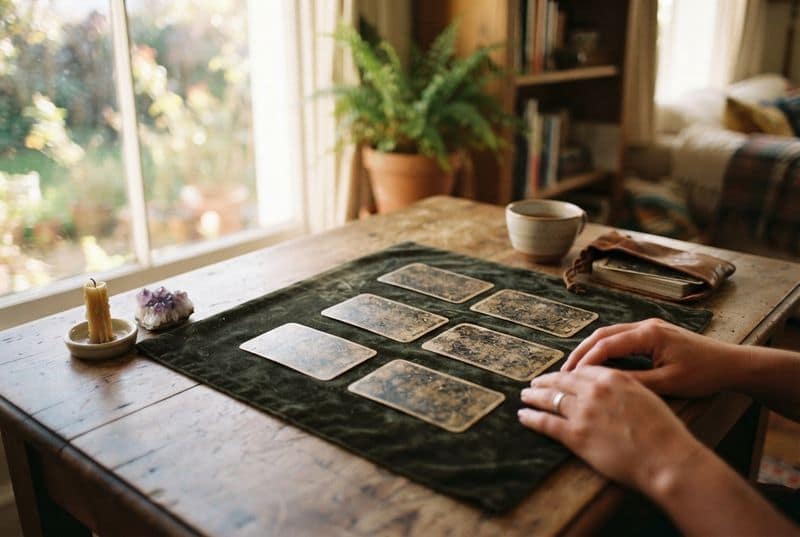 Tirada de cinco cartas para una decisión con dos caminos